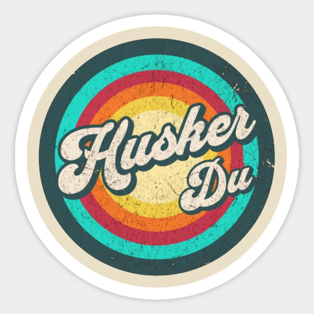 husker circle Sticker by jekoba